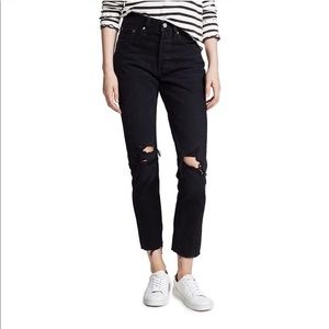 Black Levi’s 501 High Waist Jeans